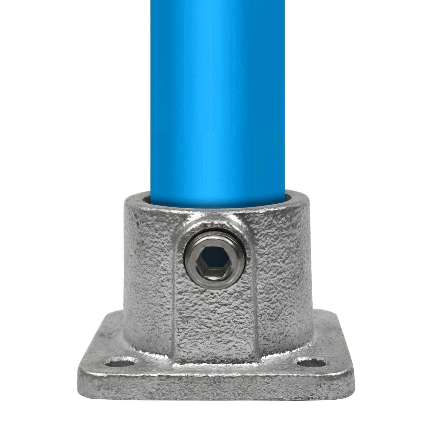 Voetplaat vierkant 33,7 mm