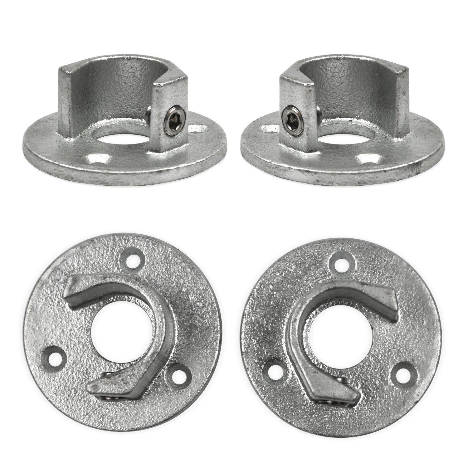 Voetplaat met inleg (set) 26,9 mm - Buiskoppelingen -