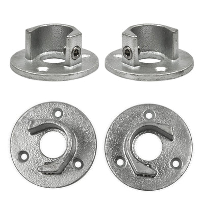 Voetplaat met inleg (set) 33,7 mm - Buiskoppelingen -