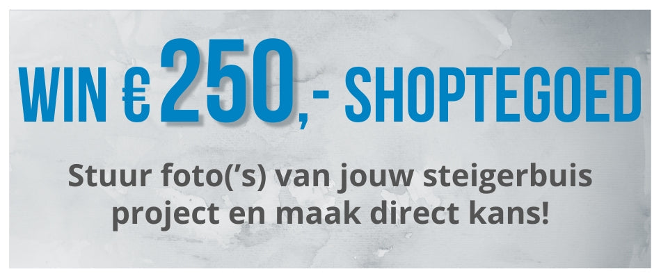 Win 250 euro met jouw steigerbuis foto!
