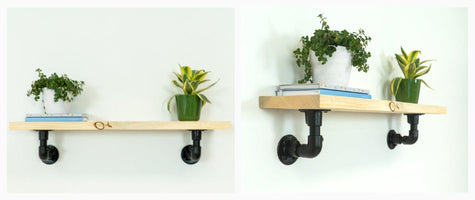 Doe-het-zelf: een wandplank van steigerbuis