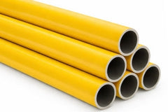 Gele steigerbuizen voor veiligheid en signalering