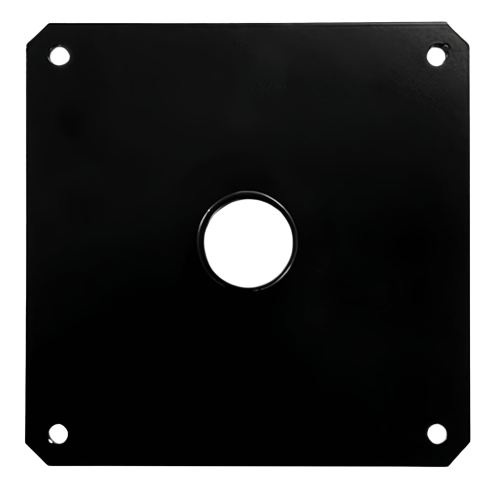 Zwarte damwandplaat voor spandoekframe montage