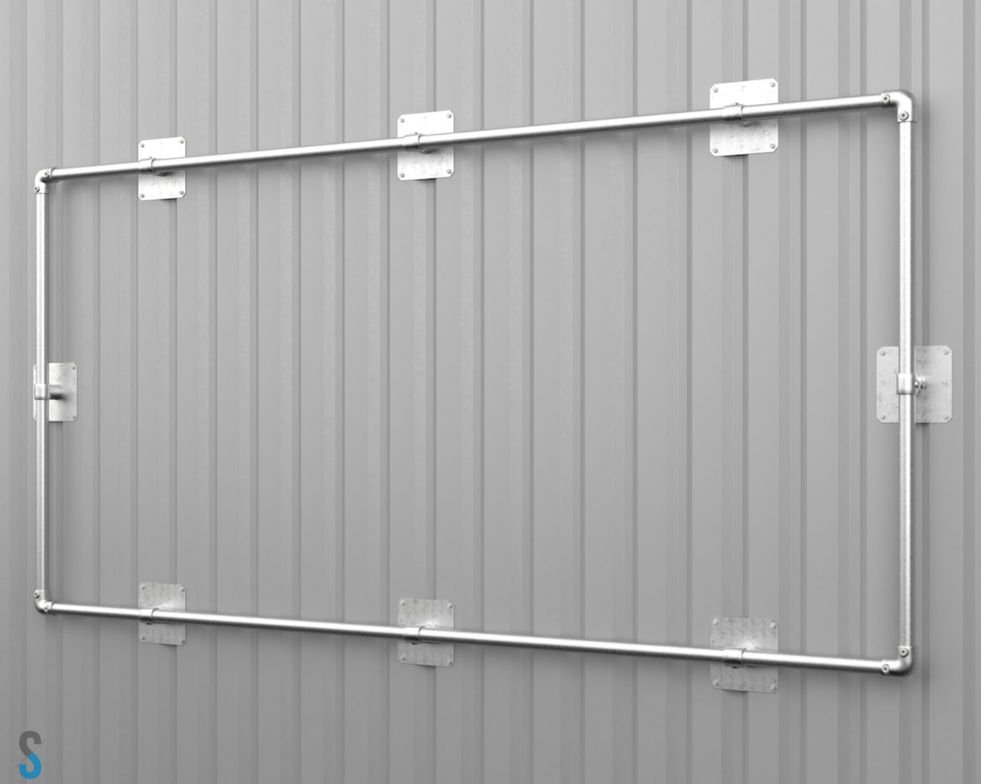 Spandoekframe Wandmontage Zilver