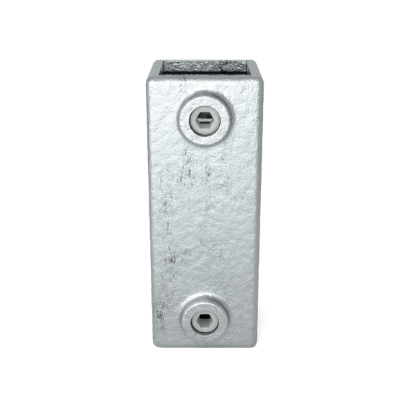 Koppelstuk 90º 40 mm vierkant