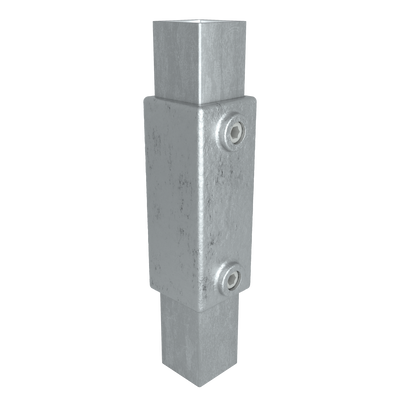 Koppelstuk 90º 40 mm vierkant