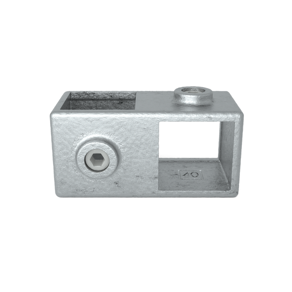 Kruisstuk 90º 40 mm vierkant