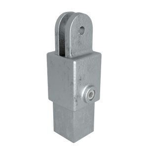 Hulsdeel scharnierstuk 40 mm vierkant