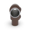 T-stuk kort vintage 26,9 mm