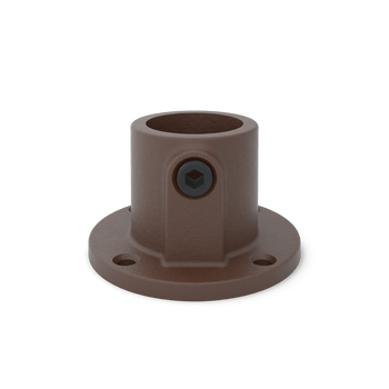 Voetplaat rond doorlopend vintage 33,7 mm
