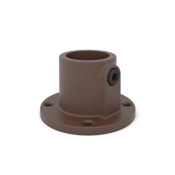 Voetplaat rond doorlopend vintage 33,7 mm