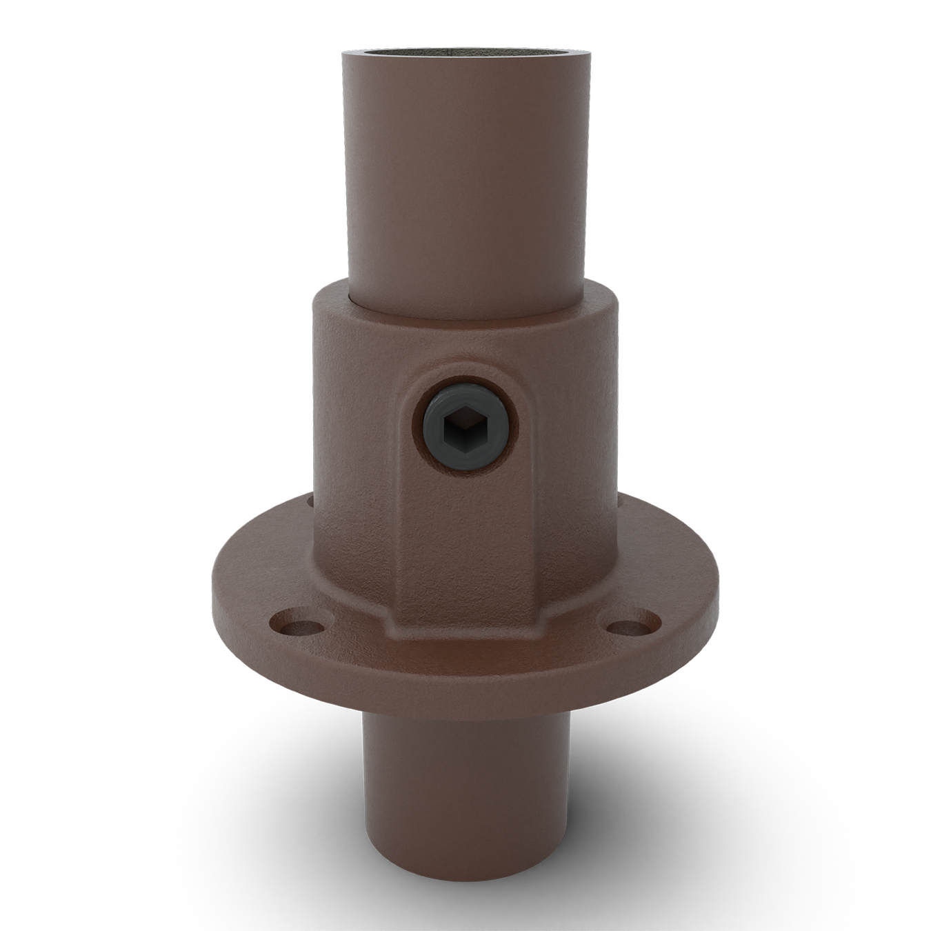 Voetplaat rond doorlopend vintage 33,7 mm