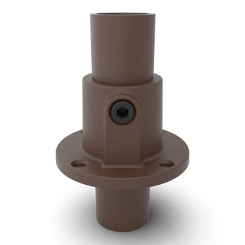 Voetplaat rond doorlopend vintage 33,7 mm