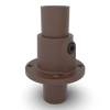 Voetplaat rond doorlopend vintage 33,7 mm