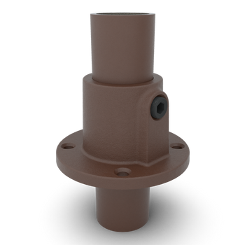 Voetplaat rond doorlopend vintage 33,7 mm