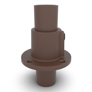 Voetplaat rond doorlopend vintage 33,7 mm