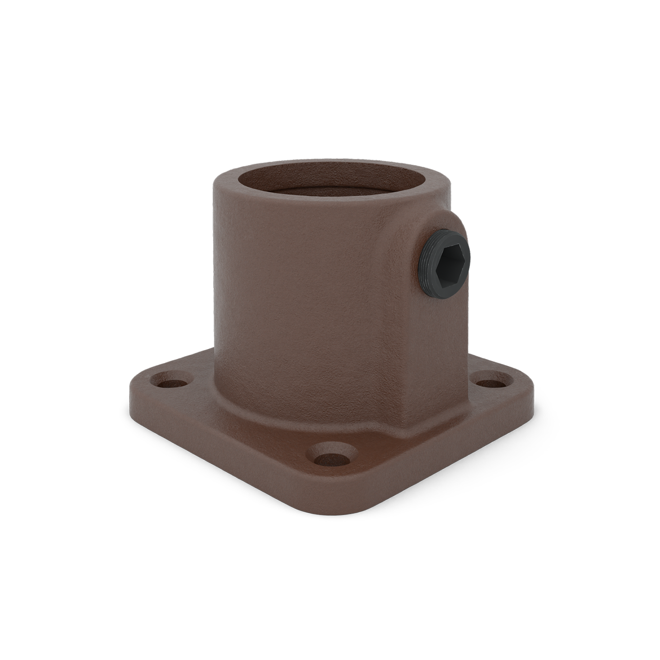 Voetplaat vierkant vintage 33,7 mm