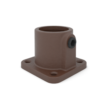Voetplaat vierkant vintage 33,7 mm