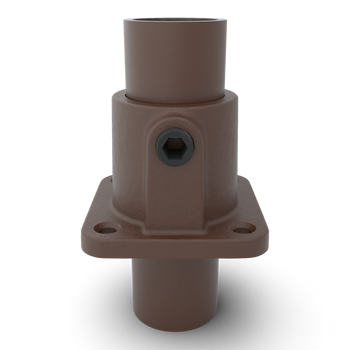Voetplaat vierkant vintage 33,7 mm