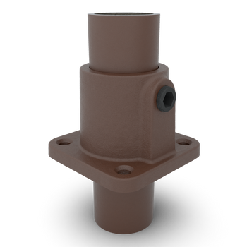 Voetplaat vierkant vintage 33,7 mm