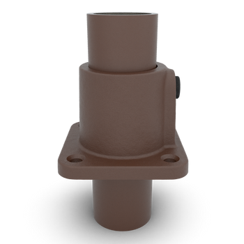 Voetplaat vierkant vintage 33,7 mm