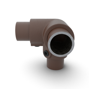 Kniestuk 3-weg 90º vintage 33,7 mm