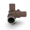 Hoekstuk 90º vintage 33,7 mm