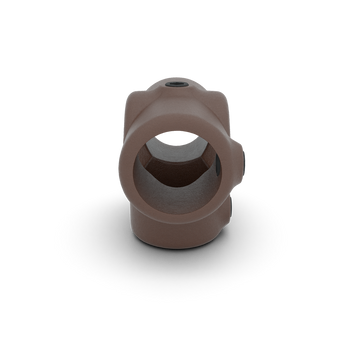 T-stuk zij-uitgang vintage 33,7 mm