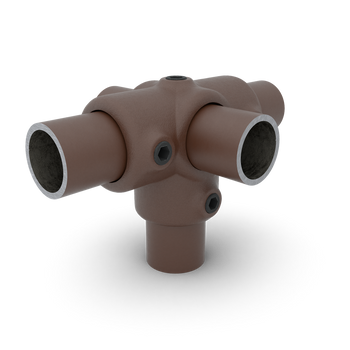 T-stuk zij-uitgang vintage 33,7 mm