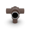T-stuk zij-uitgang vintage 26,9 mm
