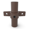 Bevestigingsring dubbel vintage 33,7 mm