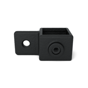 Oogdeel scharnierstuk zwart 40 mm vierkant