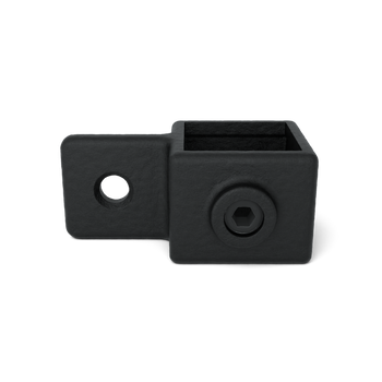 Oogdeel scharnierstuk zwart 40 mm vierkant