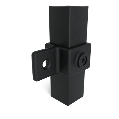 Oogdeel scharnierstuk zwart 40 mm vierkant