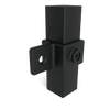 Oogdeel scharnierstuk zwart 40 mm vierkant