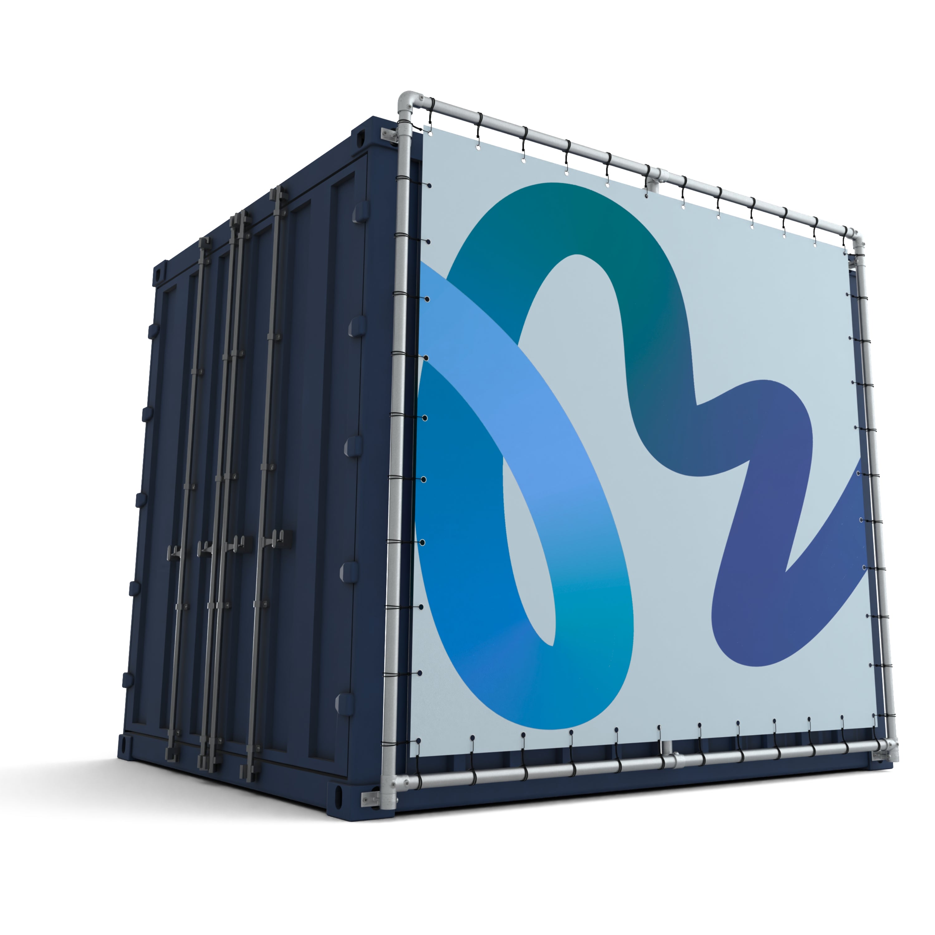 Containerframe voor lange zijde 10ft container (12)