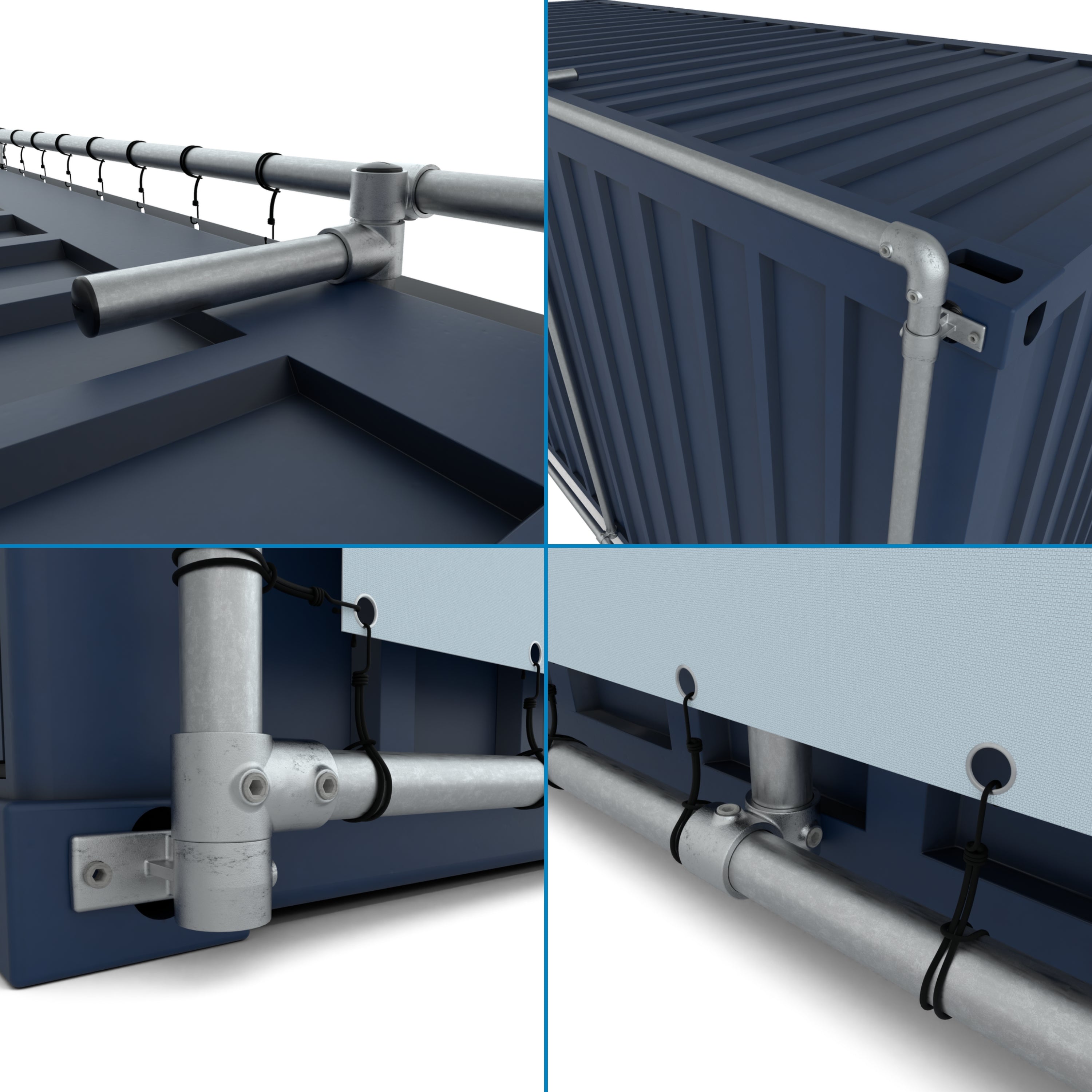 Containerframe voor lange zijde 10ft container (12)