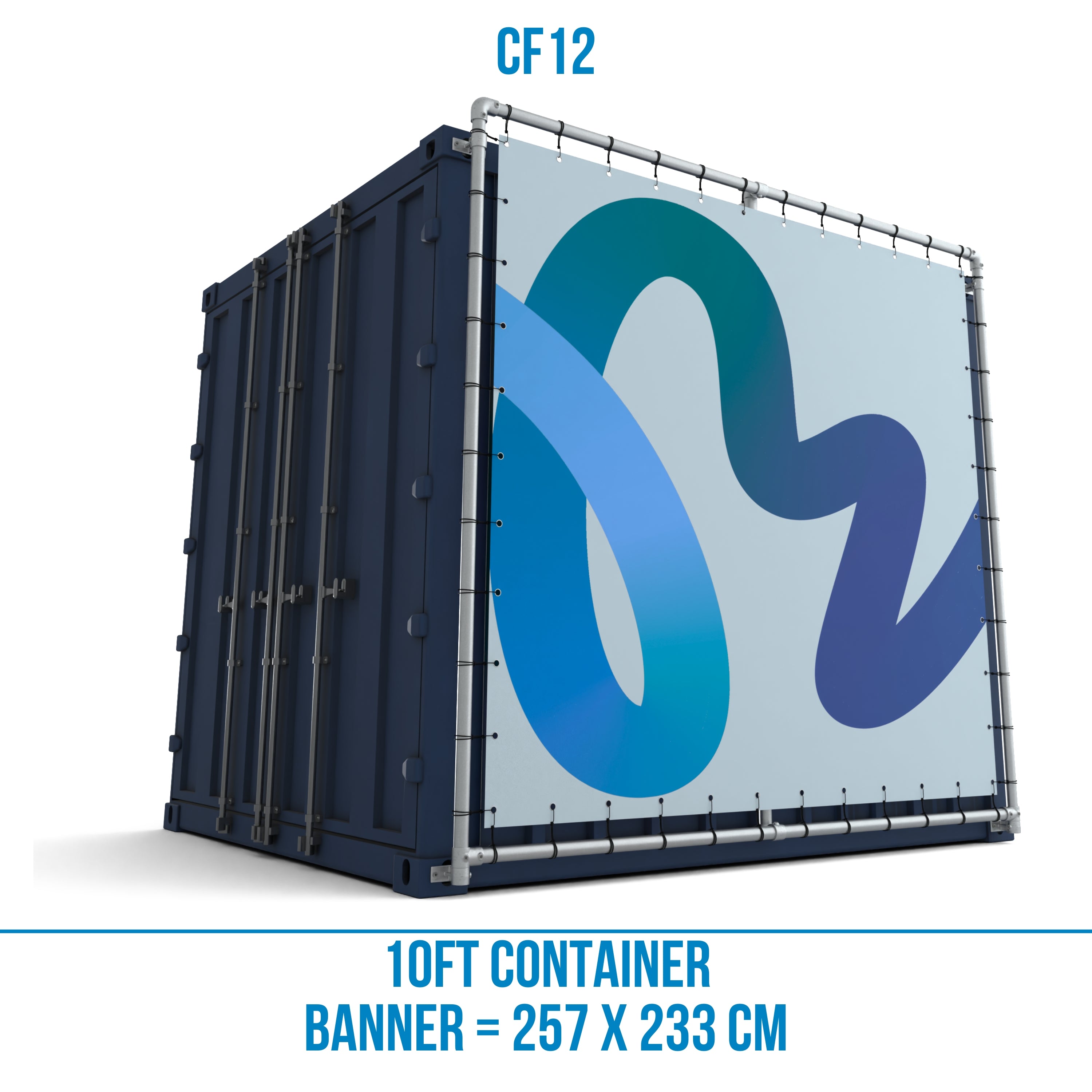 Containerframe voor lange zijde 10ft container (12)