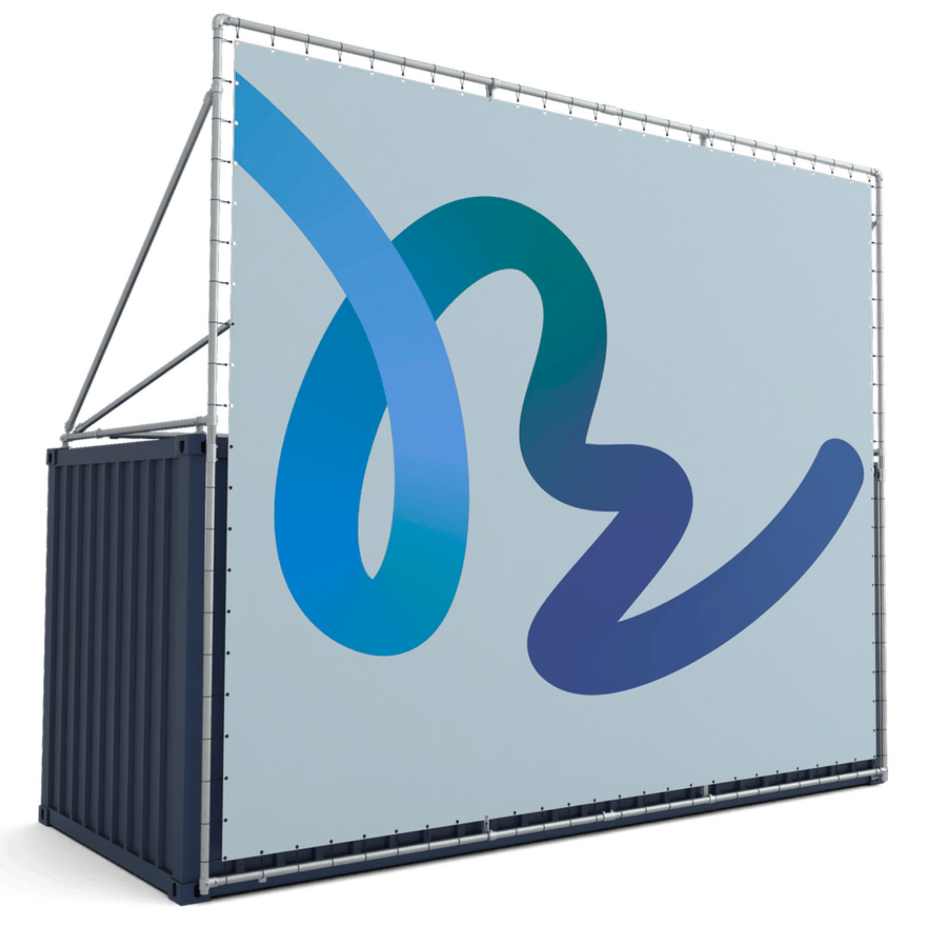 Extra hoog containerframe voor lange zijde 20ft container (23)