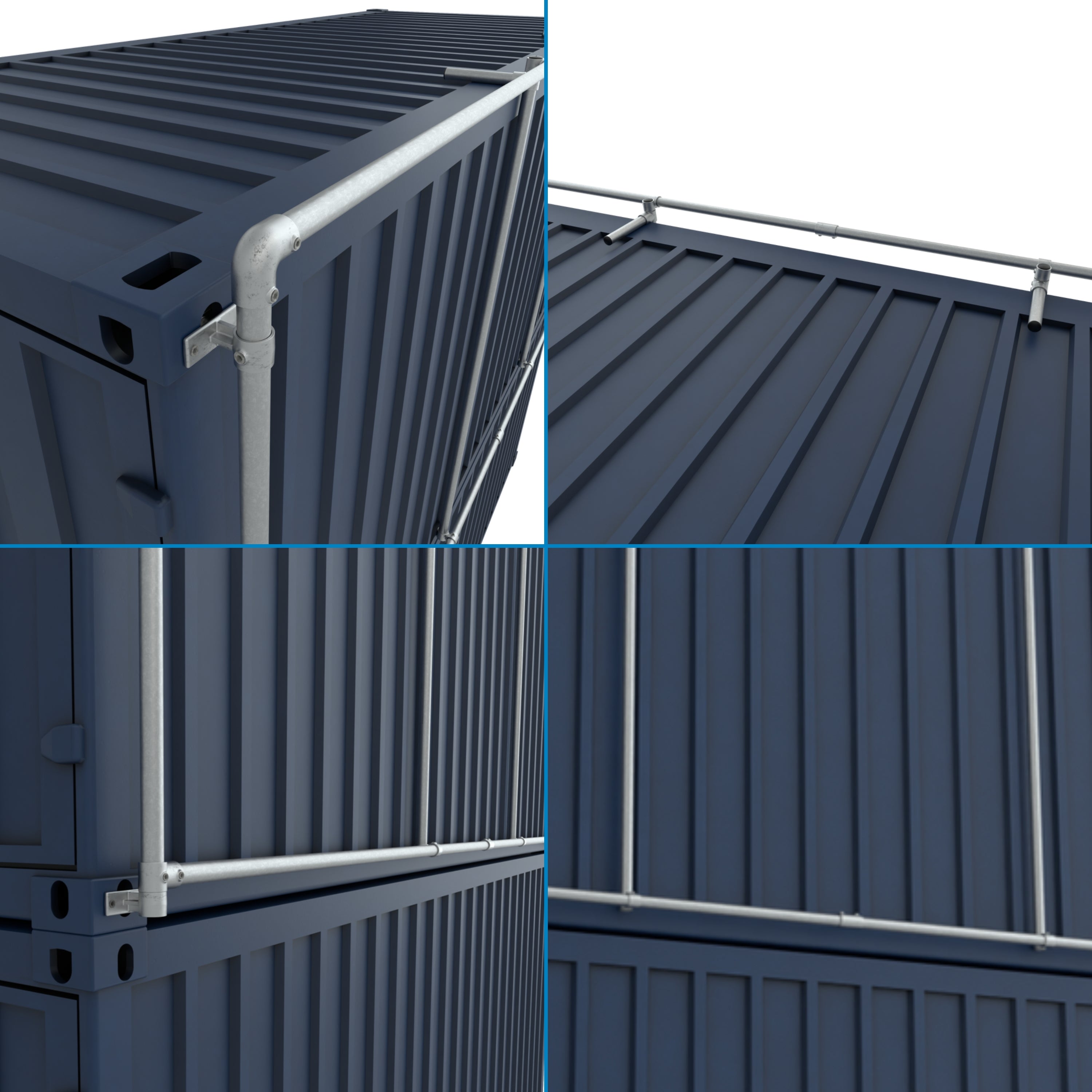 Containerframe voor lange zijde 20ft container - verhoogd (24)