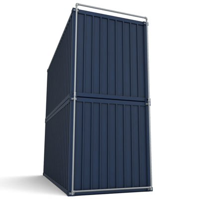 Dubbel containerframe voor korte zijde gestapelde zeecontainers (27)