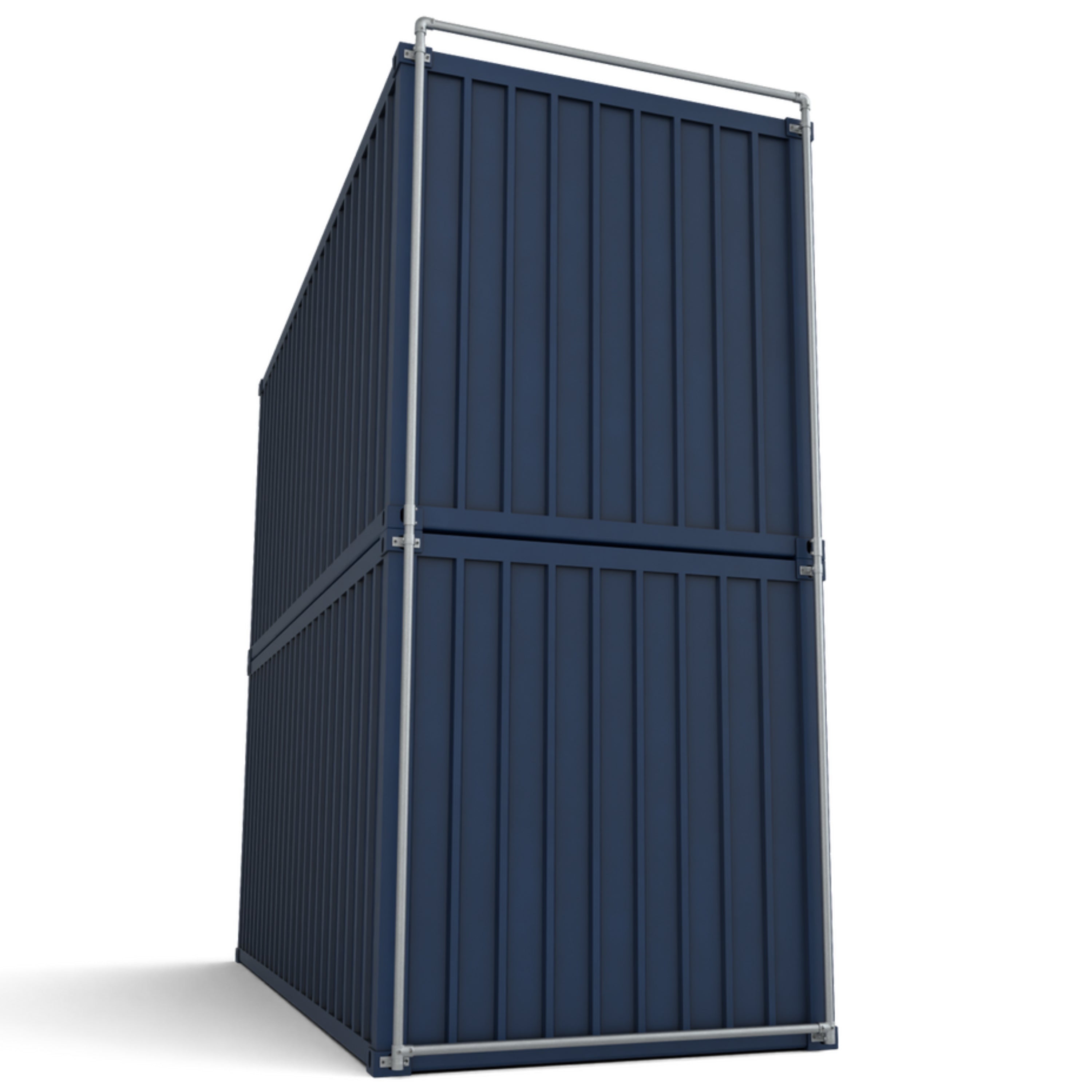 Dubbel containerframe voor korte zijde gestapelde zeecontainers (27)