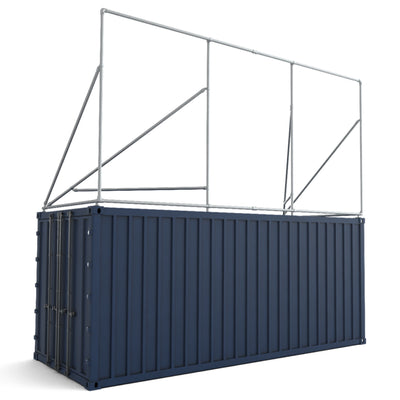 Containerframe voor bovenop 20ft container - lange zijde (28)