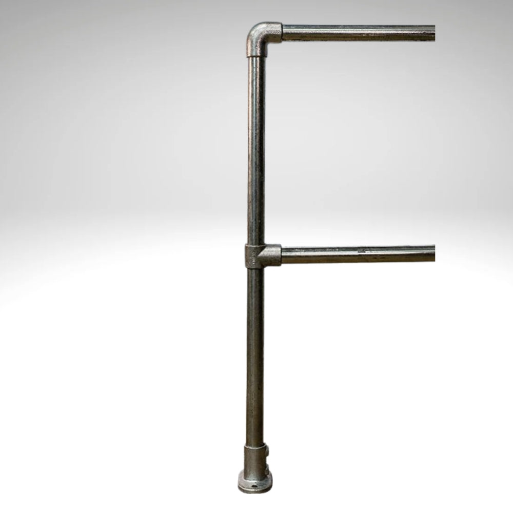 Eindstaander 48,3 mm voor railing