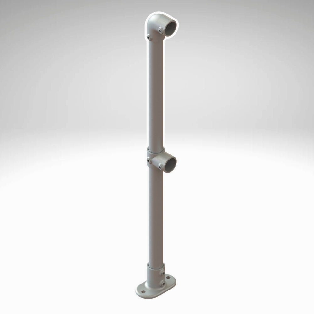 Eindstaander 48,3 mm voor railing