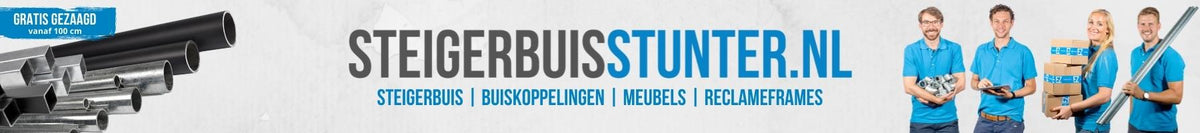 Steigerbuis en buiskoppelingen, diy meubels met steigerbuizen. Steigerbuisstunter.nl