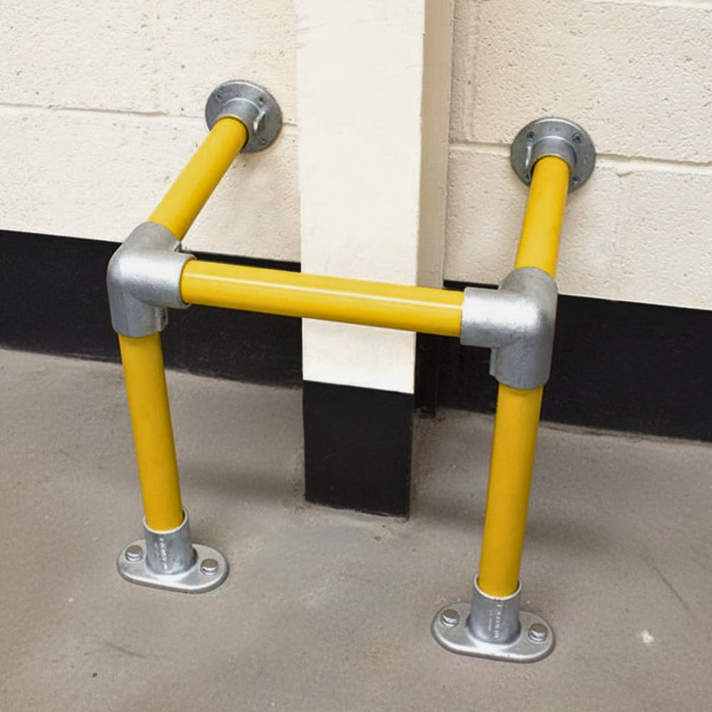 Kolombeschermer wandmontage voor aanrijdbeveiliging