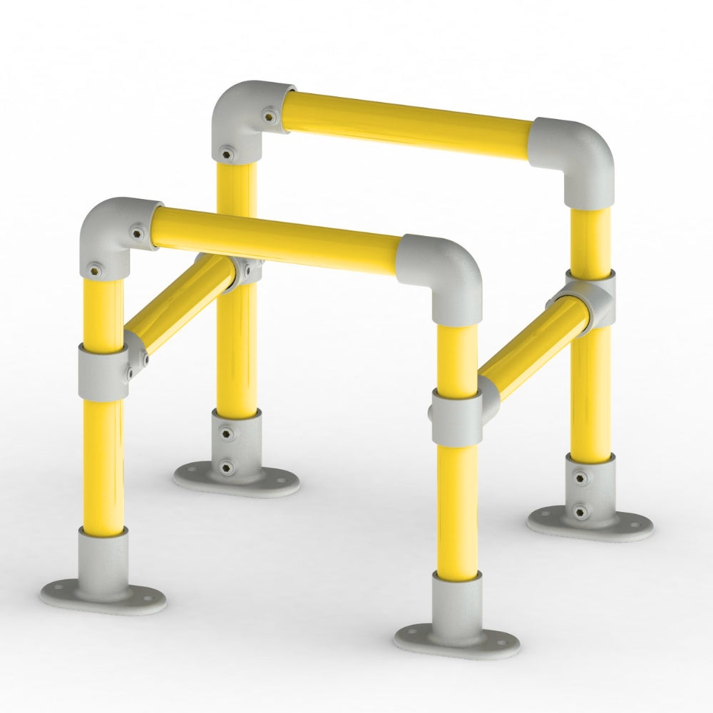 Kolombeschermer vierkant voor aanrijdbeveiliging