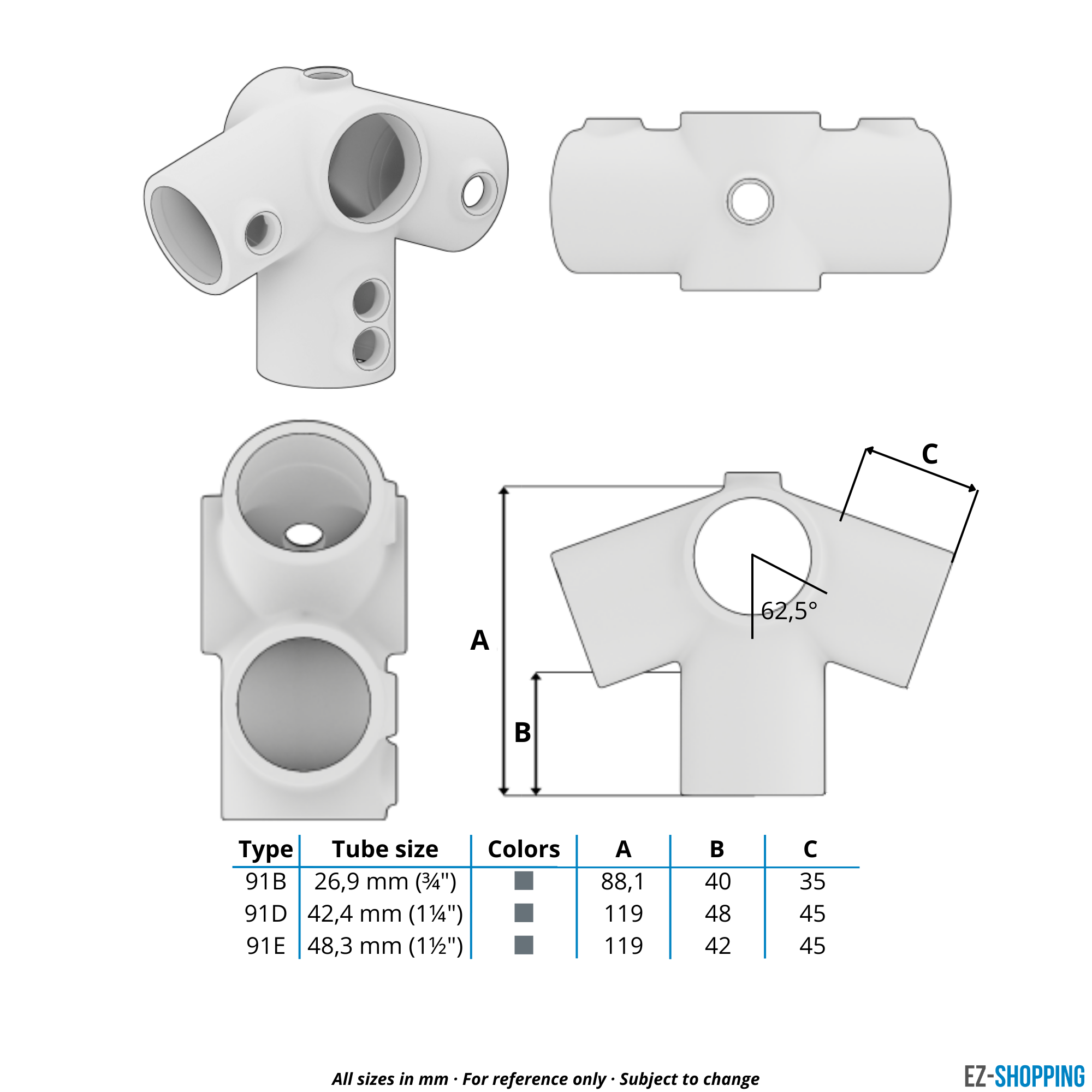 Topstuk dakrand 26,9 mm