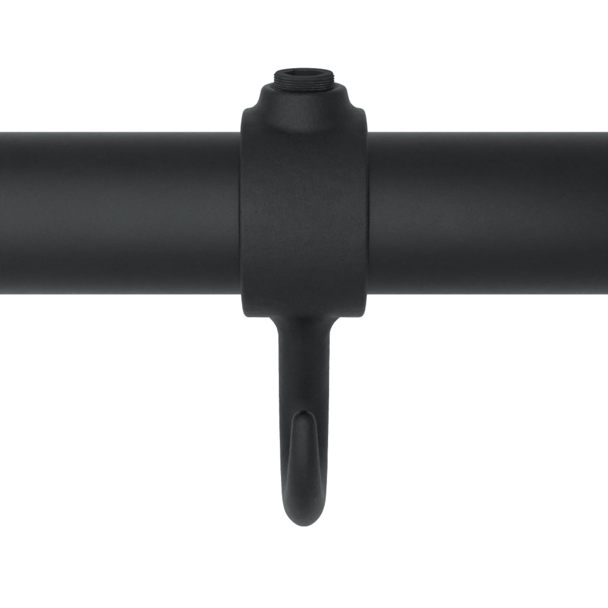 Kapstokhaak zwart 21,3 mm